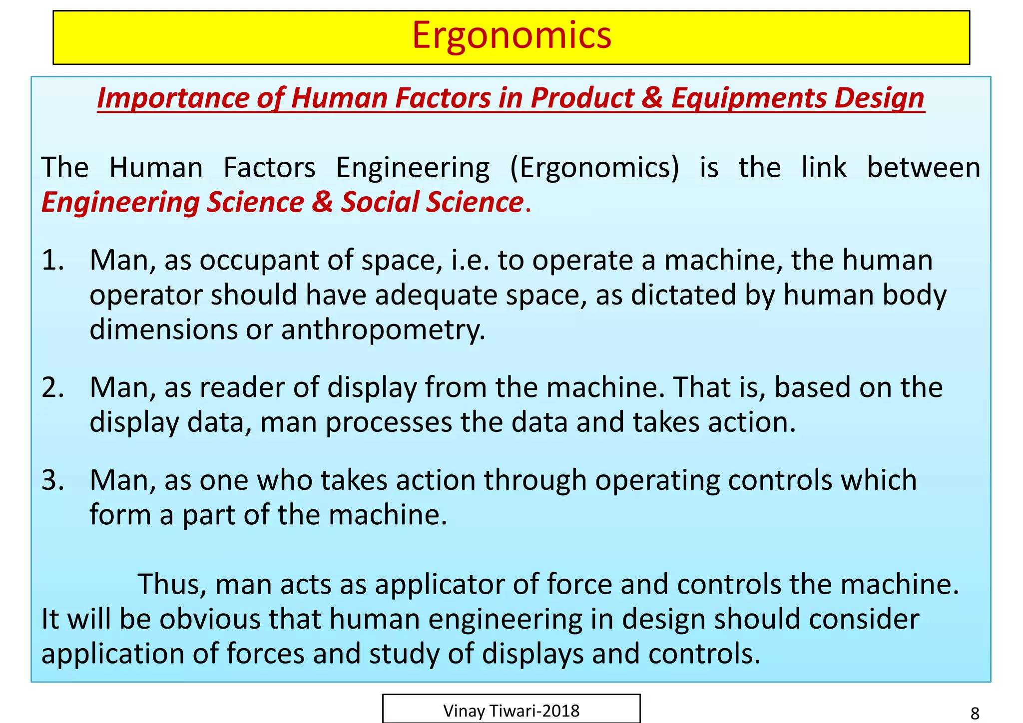 Ergonomics or Human Factors Engineering | PDF