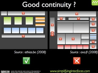 3.   L’INTERNAUTE, UN HUMAIN

1. Les principes de la Gestalt




                              La mise à disposition gratuite est un choix, la propriété intellectuelle un droit.
              En cas d’utilisation des informations de cette présentation, merci d’en citer la source de la façon suivante :
         © Fred Colantonio, tous droits réservés | www.fredcolantonio.be | contact@fredcolantonio.be
 