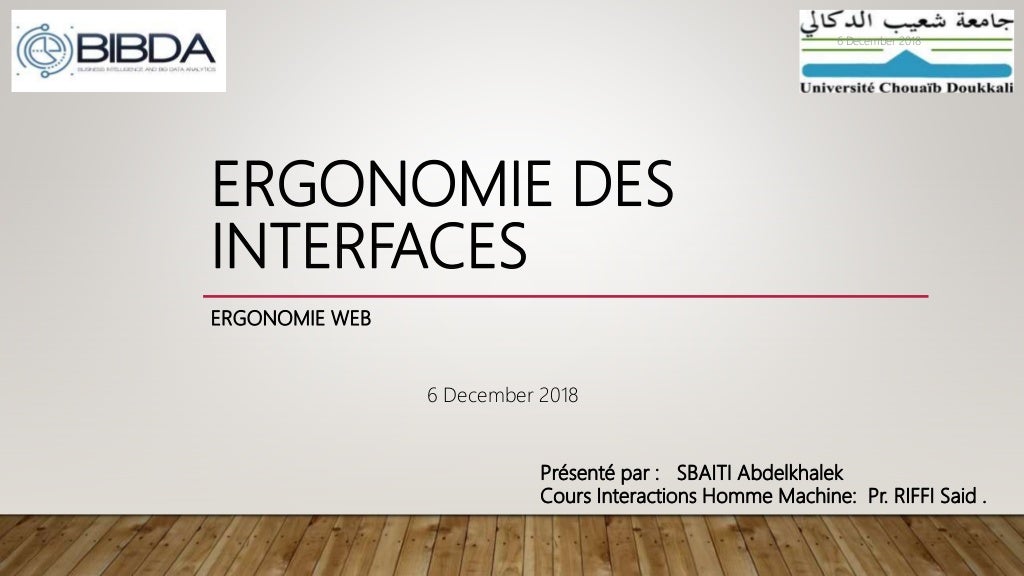 Ergonomie des interfaces 