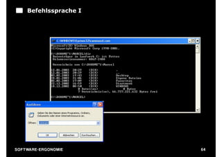 Befehlssprache I




S O F TWA RE -ER GON OM I E   64
 