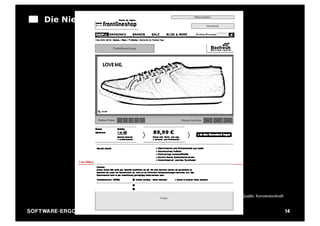 Die Niehaus Wireframe Technik:




                                         Quelle: Konversionkraft


SO FT WA R E - E R G O N O M I E                                   14
 