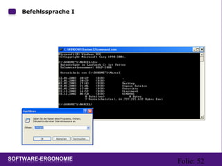 Folie: 52
Befehlssprache I
 