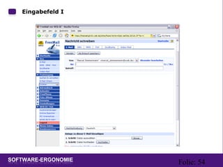 Folie: 54
Eingabefeld I
 