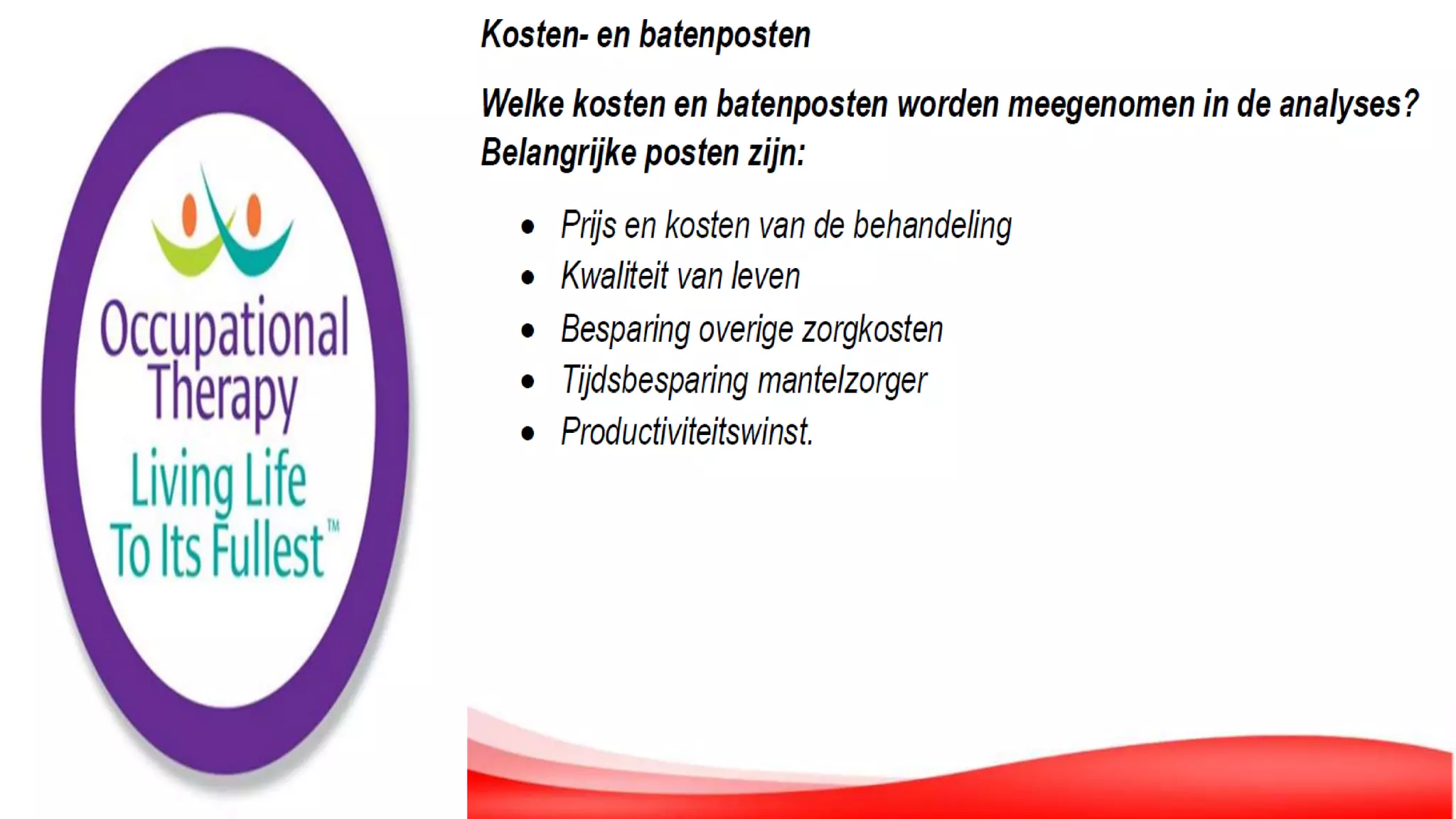 De Rol van de Ergotherapeut in de Geriatrie