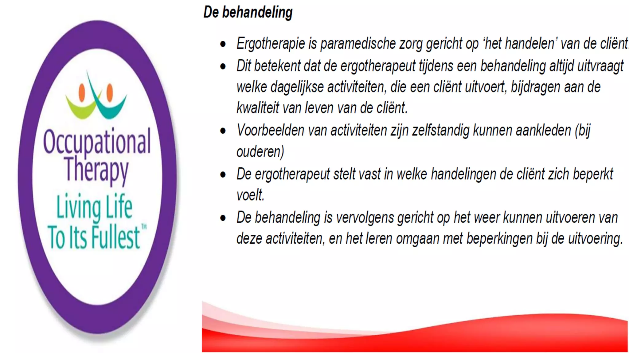 De Rol van de Ergotherapeut in de Geriatrie