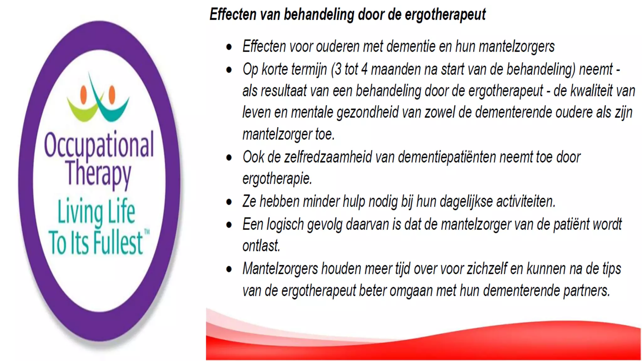 De Rol van de Ergotherapeut in de Geriatrie