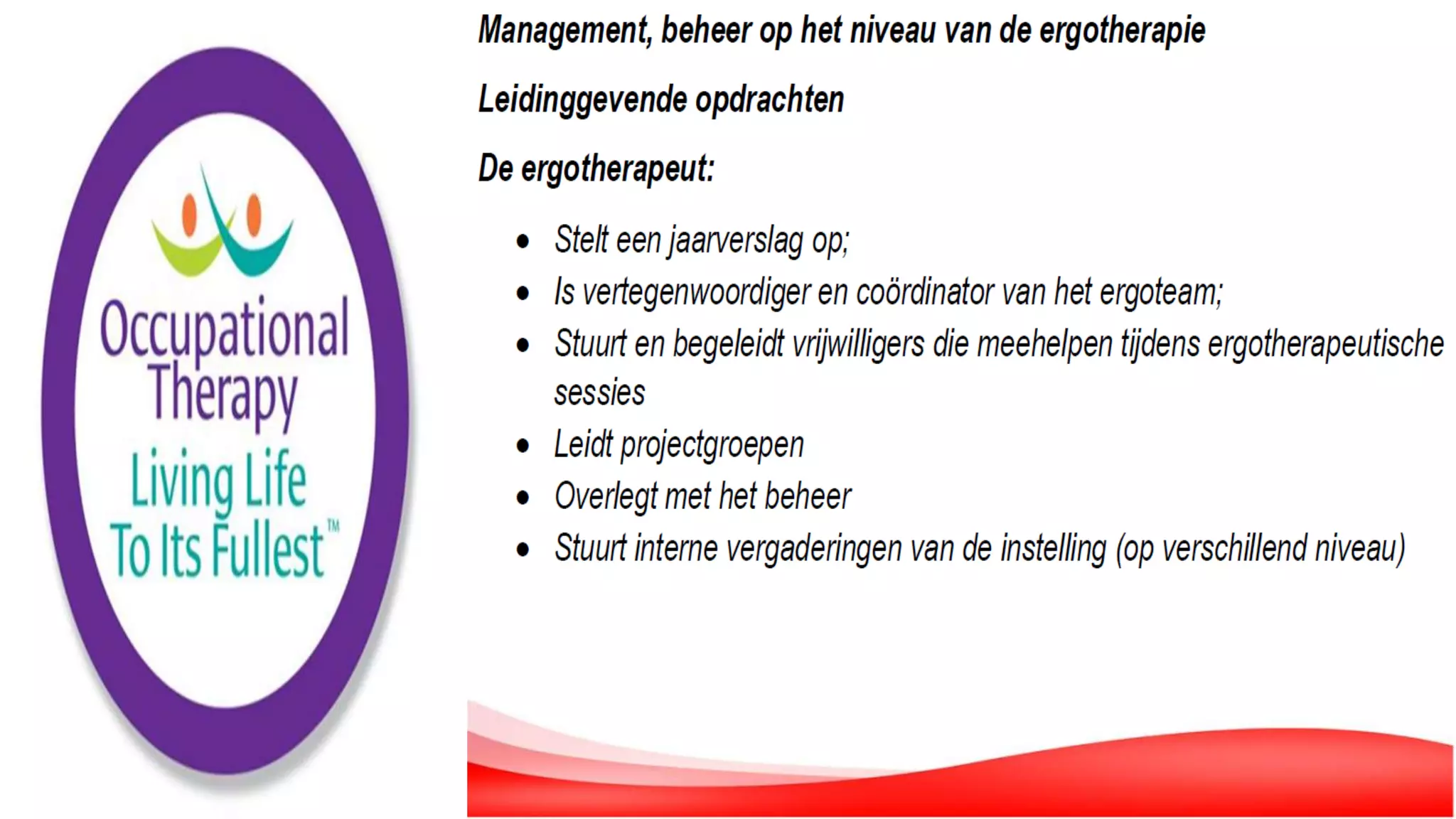 De Rol van de Ergotherapeut in de Geriatrie