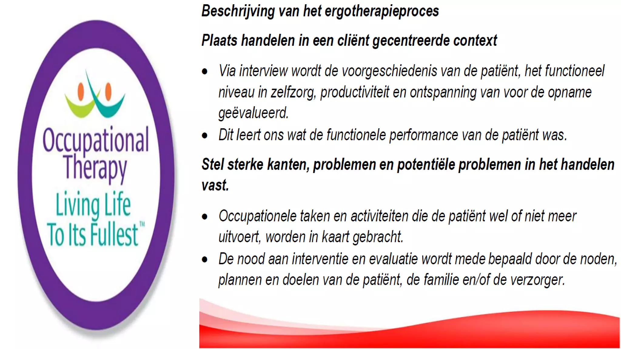 De Rol van de Ergotherapeut in de Geriatrie