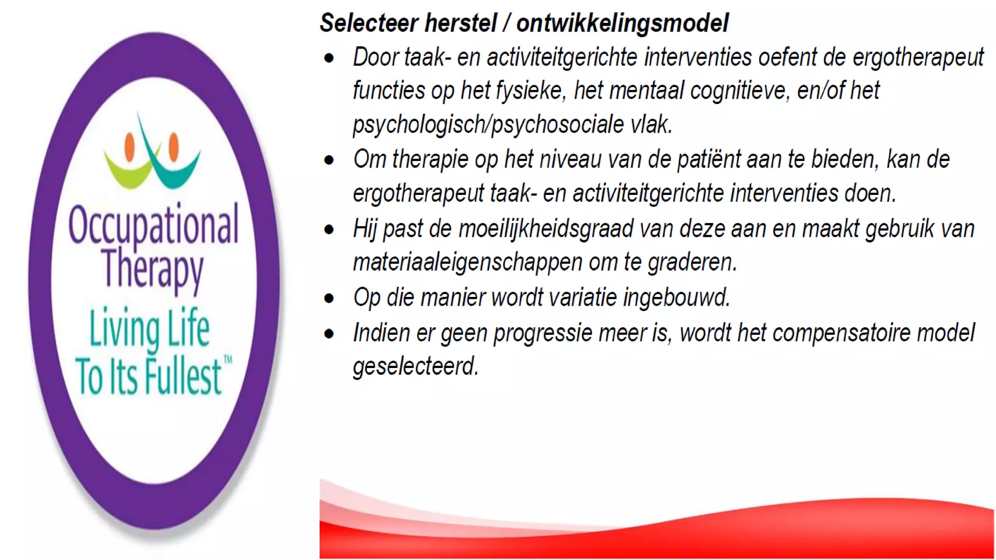 De Rol van de Ergotherapeut in de Geriatrie