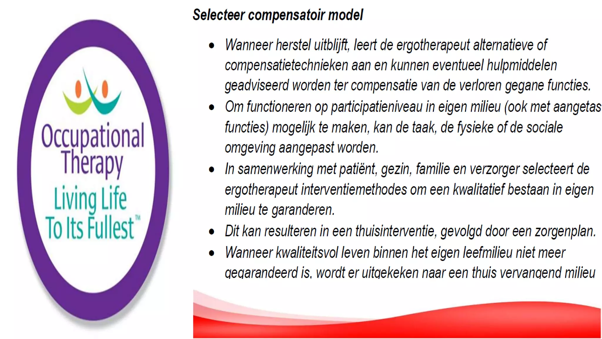 De Rol van de Ergotherapeut in de Geriatrie