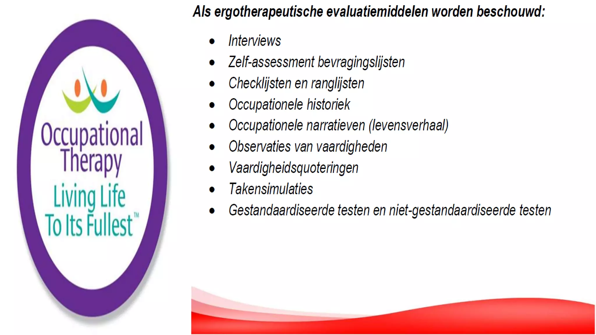De Rol van de Ergotherapeut in de Geriatrie