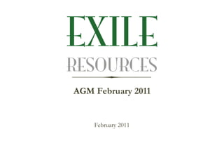 AGM February 2011 ,[object Object]