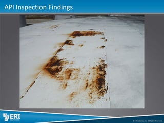 © ERI Solutions Inc. All Rights Reserved. 
API Inspection Findings  