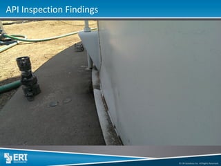 © ERI Solutions Inc. All Rights Reserved. 
API Inspection Findings  