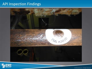 © ERI Solutions Inc. All Rights Reserved. 
API Inspection Findings  
