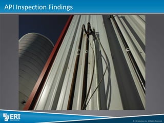 © ERI Solutions Inc. All Rights Reserved. 
API Inspection Findings  