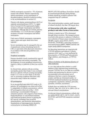 Eribulin mesylate inj 0.44 mgml solution for injection smpc taj ...
