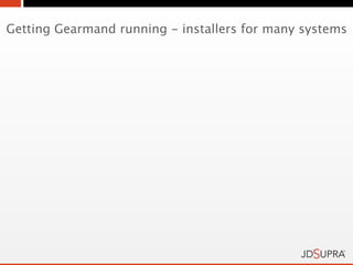 Getting Gearmand running - installers for many systems
 
