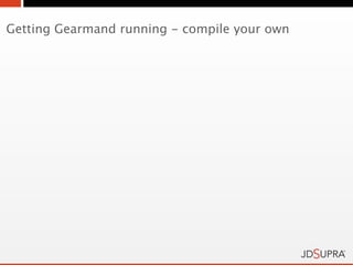 Getting Gearmand running - compile your own
 