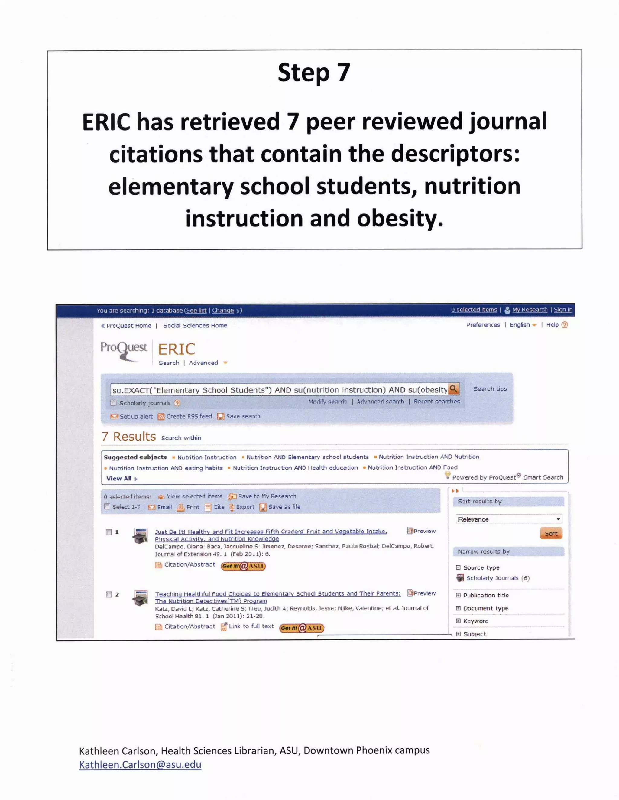 ERIC in 10 steps 042611