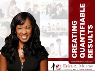 m



                      CREATING
                      QUANTIFIABLE
www.ericaamurray.co




                      RESULTS
 