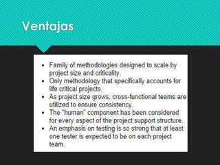 Ventajas 
 