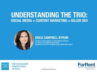 Understanding The Trio: Social Media + Content Marketing = Killer SEO 