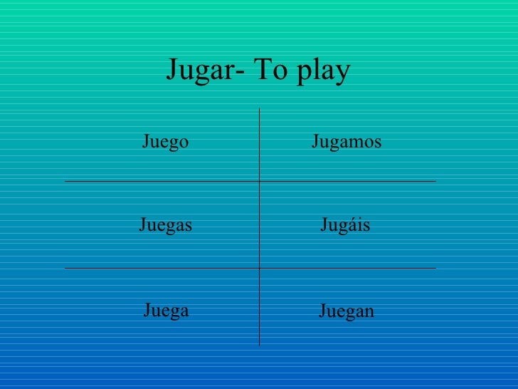 Juego Conjugation