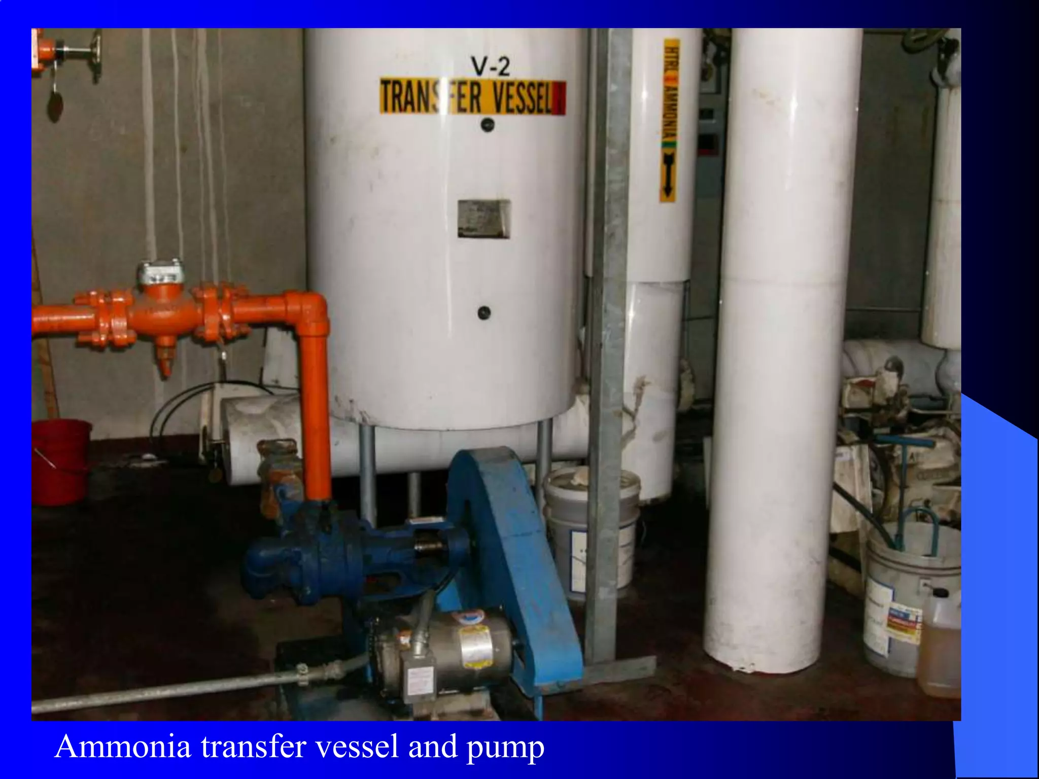 Ammonia transfer vessel and pump
 