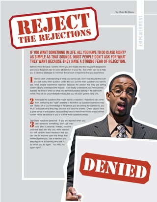 Eric B. Horn - Article - Reject the Rejections