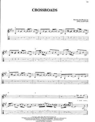 Eric Clapton Crossroads Vol.1 (Songbook)