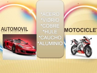 AUTOMOVIL MOTOCICLET
 