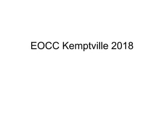 EOCC Kemptville 2018
 