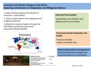 Climate smart livestock interventions