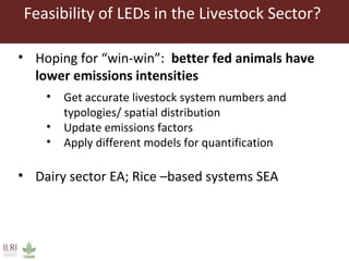 Climate smart livestock interventions