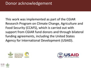 Low emission investment options for the dairy sector: The case of improved fodder production