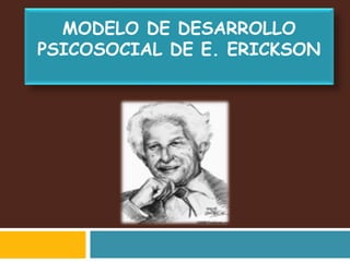 MODELO DE DESARROLLO 
PSICOSOCIAL DE E. ERICKSON 
 