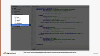 @emmax
https://github.com/googlesamples/android-architecture-components/tree/master/NavigationBasicSample
 