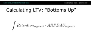 Calculating LTV: “Bottoms Up”
 