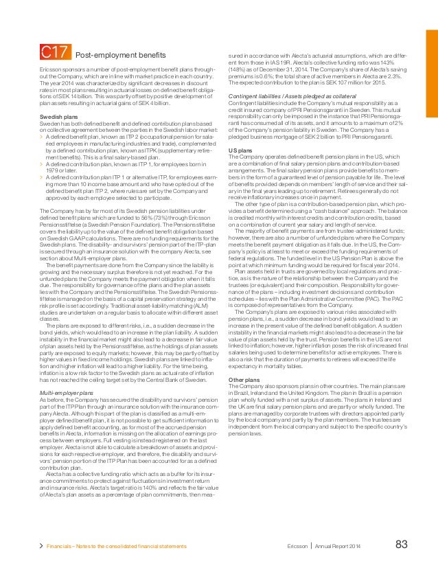 ericsson annual report 2014 preparation of trial balance in accounting