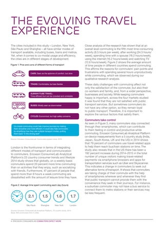 London is the frontrunner in terms of integrating
different modes of transport and communication
to commuters. Ericsson Co...