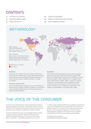 An Ericsson Consumer Insight Report : TV and Media 2015