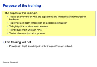 Ericsson 2 g ran optimization complete training | PPT