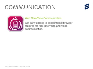 An Overview of All Ericsson Labs APIs | PDF