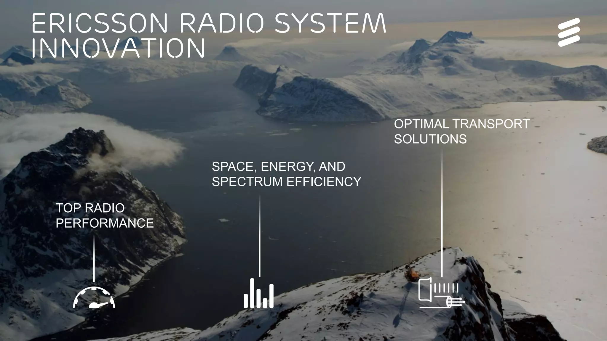 Ericsson Radio System Reaches New Heights | Commercial in confidence | 2017-02-02 | Page 5
TOP RADIO
PERFORMANCE
SPACE, ENERGY, AND
SPECTRUM EFFICIENCY
OPTIMAL TRANSPORT
SOLUTIONS
Ericsson Radio System
innovation
 