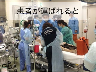 患者が運ばれると
 