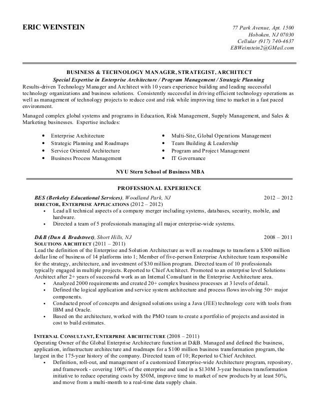 Eric weinstein resume