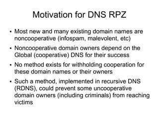 PLNOG 5: Paul Vixie - Response Policy Zones for the Domain Name System ...