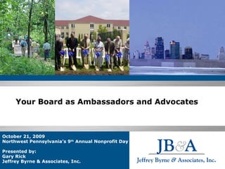 Your Board as Ambassadors and Advocates 