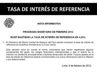 TASA DE INTERÉS DE REFERENCIA 